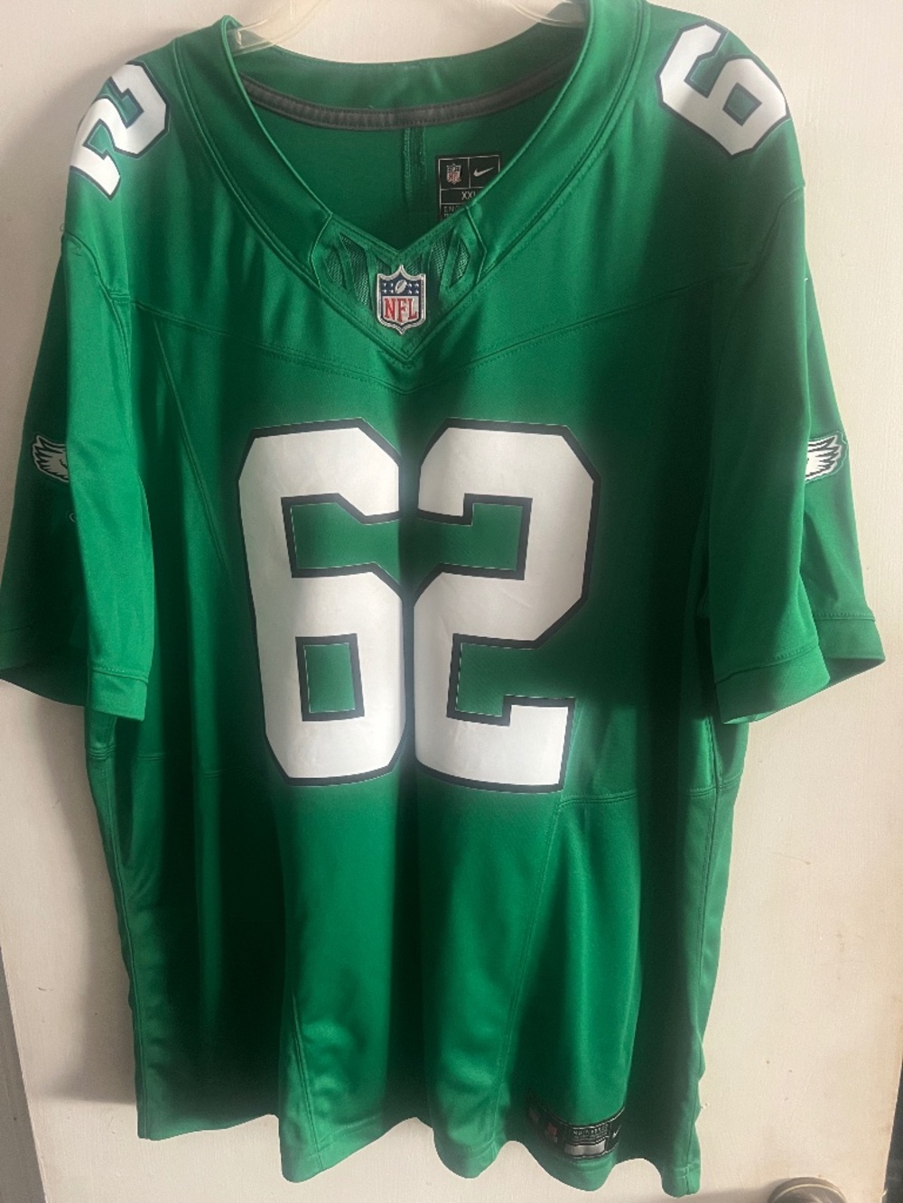NFL Philadelphia Eagles Football Jersey , Kelce #62 , Size XXL